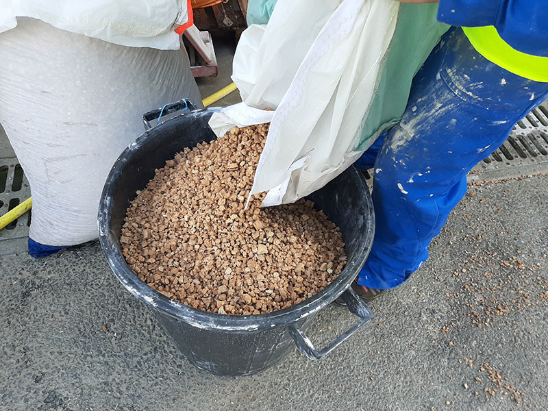 Granulat liège recyclé Matériaux biosourcés : Granulat de liège recyclé