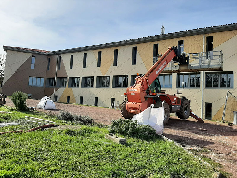 Isolation laine de chanvre pour le lycée de l’Oisellerie